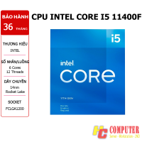 CPU Intel Core i5-11400F (2.6GHz turbo up to 4.4Ghz, 6 nhân 12 luồng, 12MB Cache, 65W) NEW TRAY
