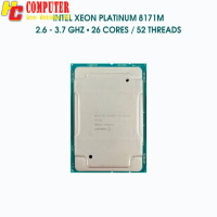 CPU Xeon Platinum 8171M / 26 cores / 52 threads / 2.6 - 3.7 GHz